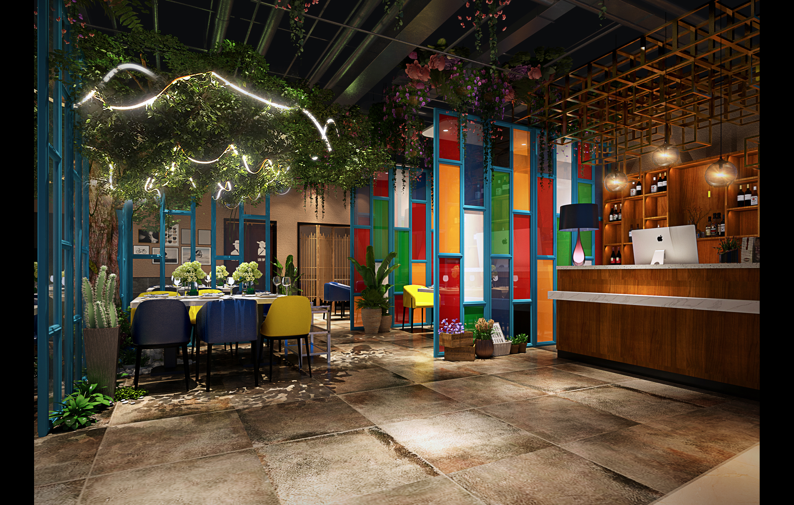 成都豆撈加盟店鋪裝修設(shè)計(jì)效果圖